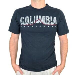 Columbia Men's Black Sportswear Casual Cotton T-Shirt Medium